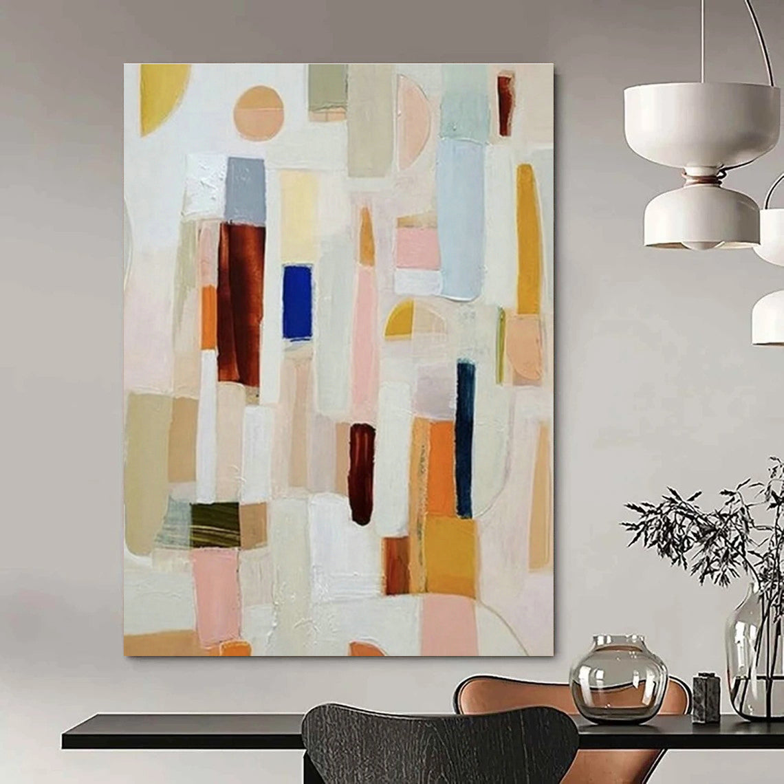 Gargantuan - Scale Custom - Made Abstract Wall Hanging for Living Room & Hallway DLZ1076