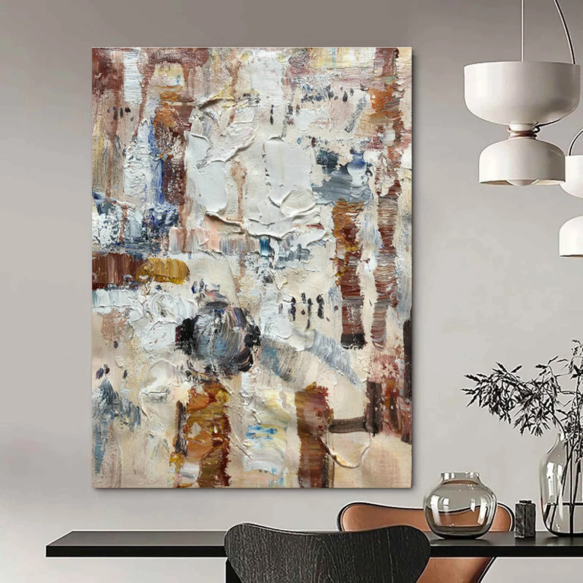 Extra - Spacious Hand-Painted Abstract Artwork for Office & Living Room DLZ1309