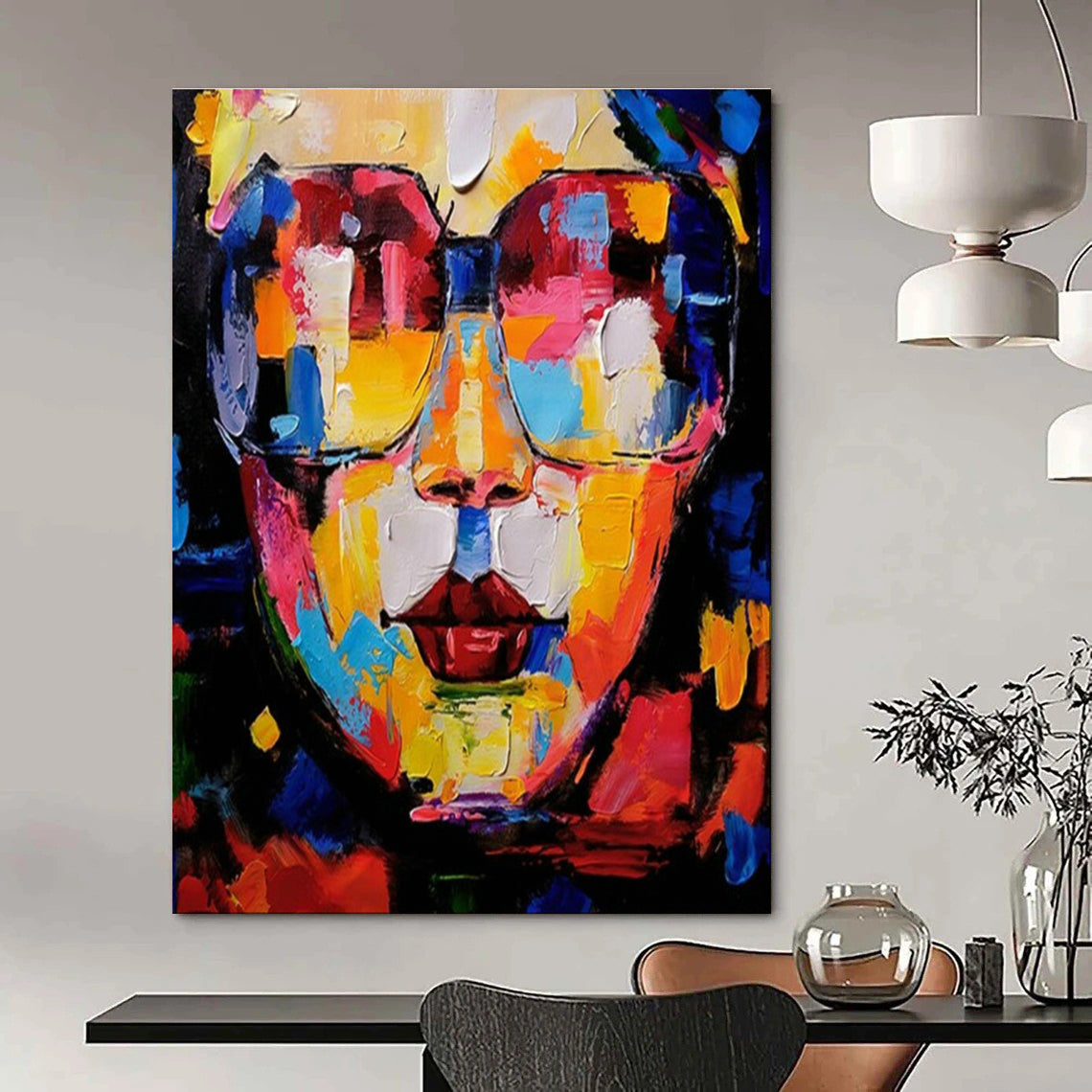 Handmade Abstract Wall Decor for Cottage Office & Entryway DLZ2352