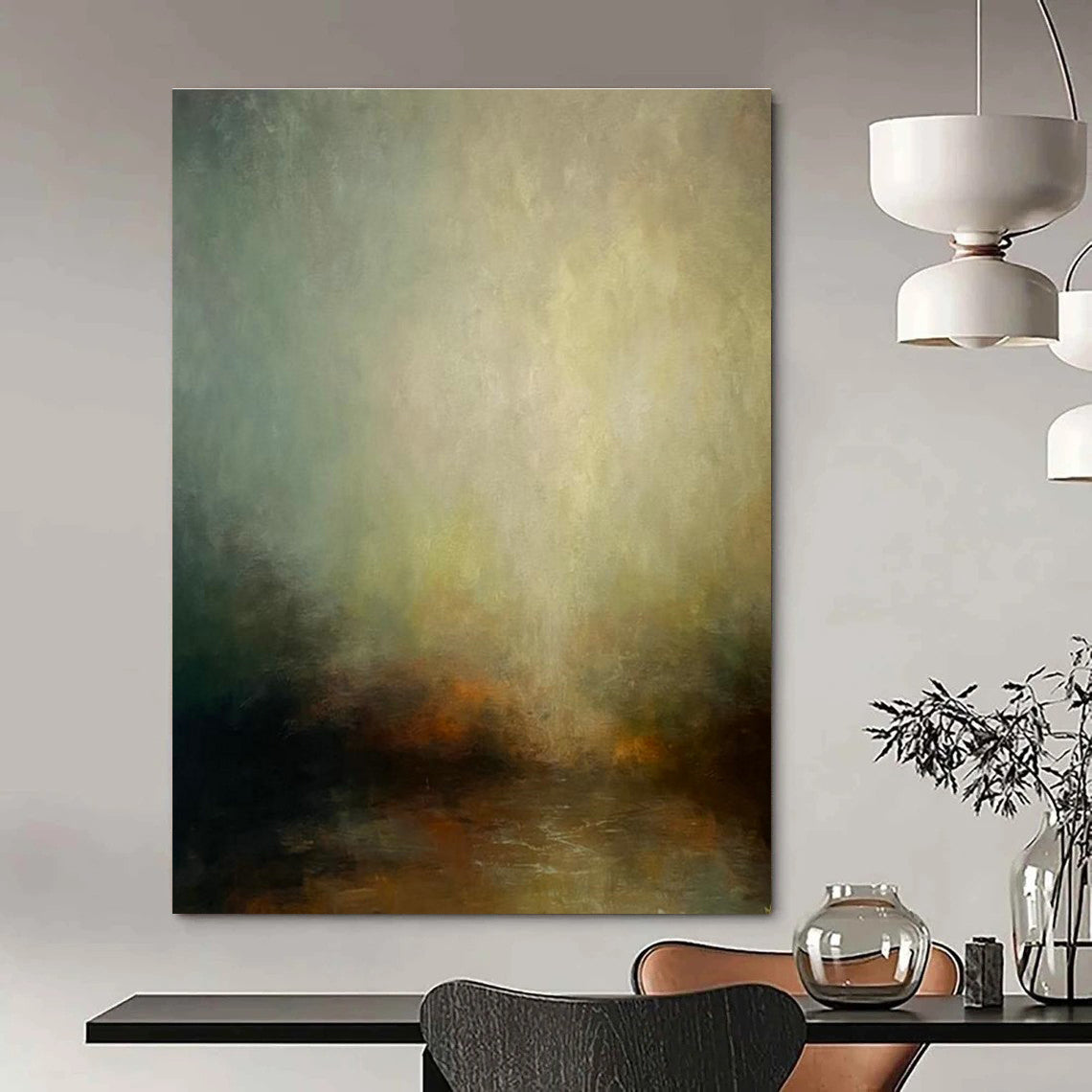 Gigantic Custom-Designed Handmade Abstract Art for Living Room & Hallway DLZ2235