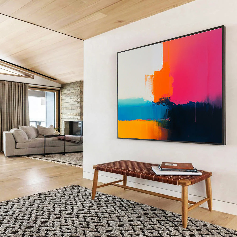 Colorful Abstract Layers Painting DYP079