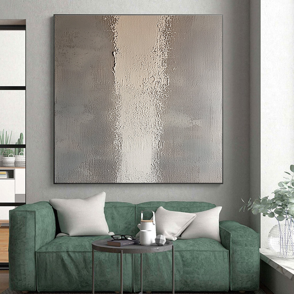 Subtle Textured Gray Abstract with Vertical Patterns GER294