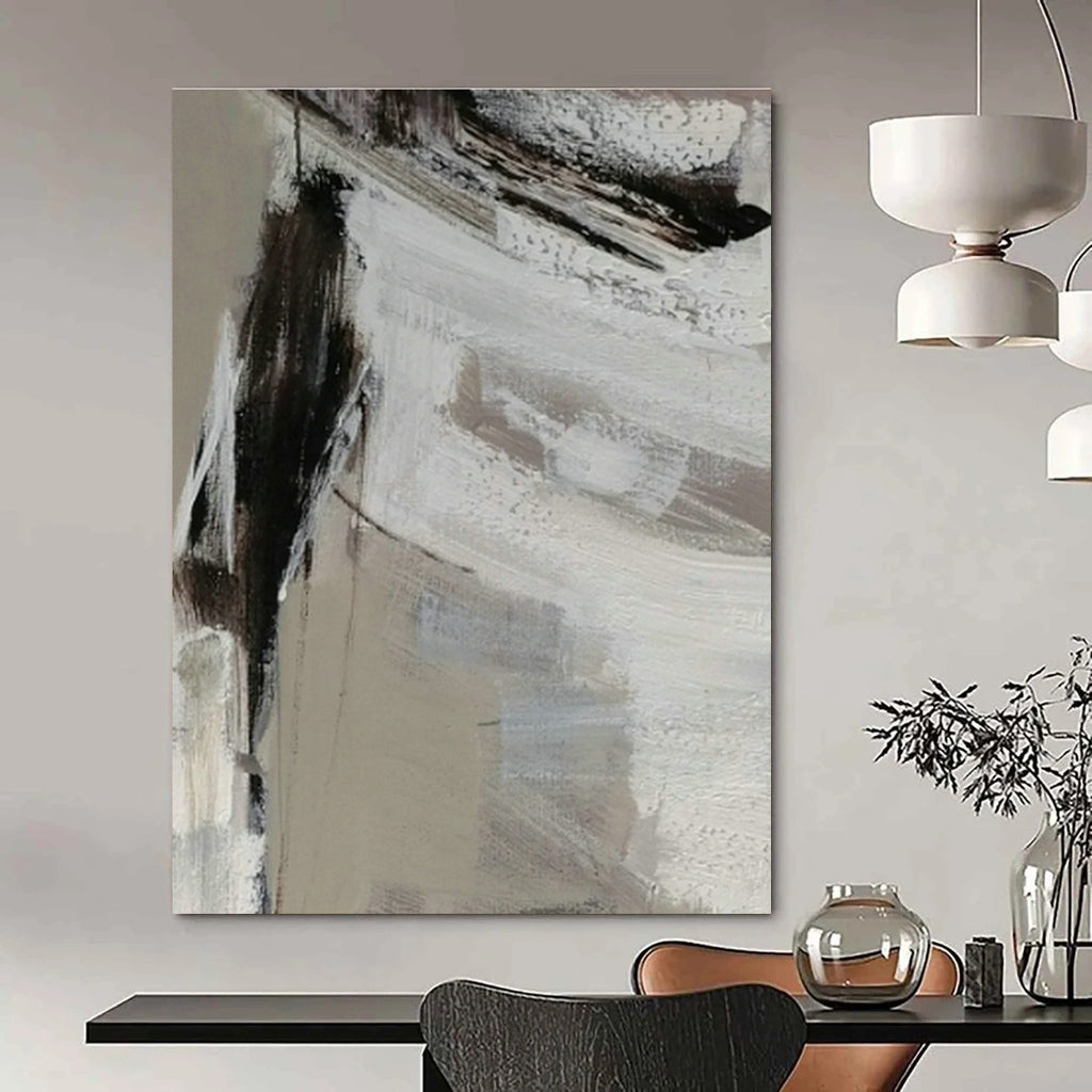 Large - Format Hand-Painted Abstract Canvas for Entryway & Dining Room DLZ1311