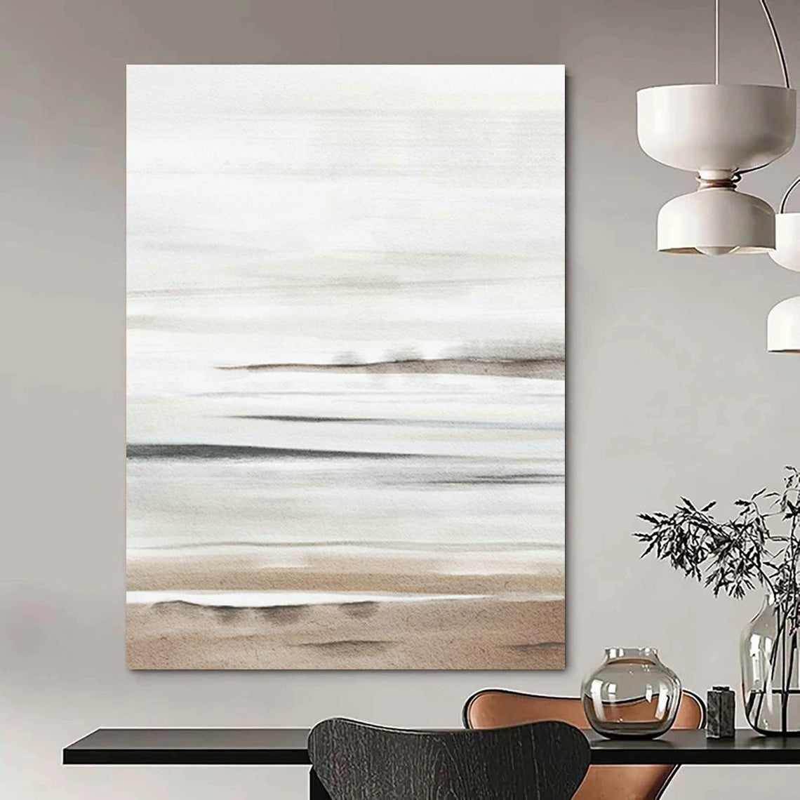 Monumental Hand - Painted Abstract Art for Entryway Grand Staircases & Office Boardroom Walls DLZ0727