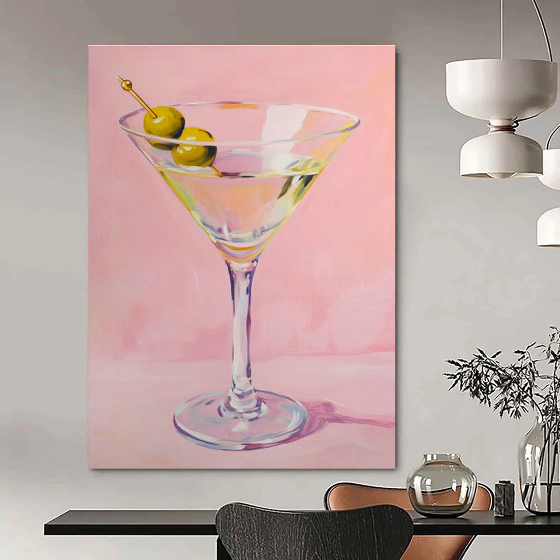 Extra - Large Custom Hand - Painted Abstracts for Living Room & Cottage Dining Room DLZ0656