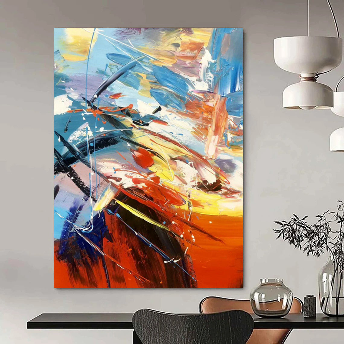 Super - Roomy, Shape - Shifting Custom Abstracts for Cottage Adaptability DLZ0496