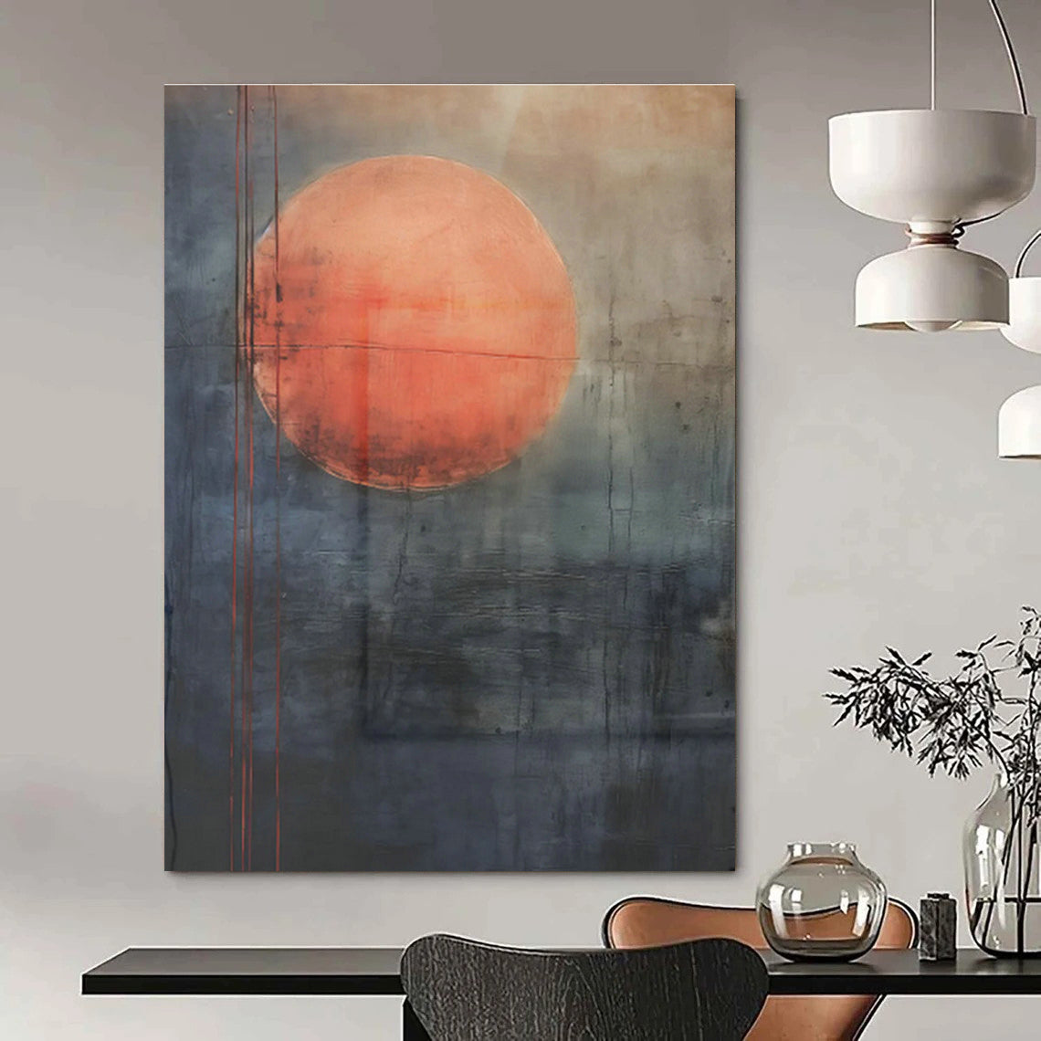 Gigantic - Stretch Hand - Painted Abstract Canvases for Living Room Open - Floor Plans & Cottage Great Rooms DLZ0747