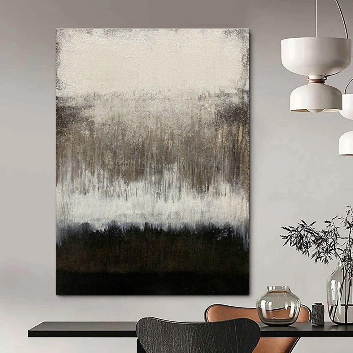 Oversized, Custom - Built Hand Painted Abstract Wall Decor for Living Room & Bedroom DLZ2043