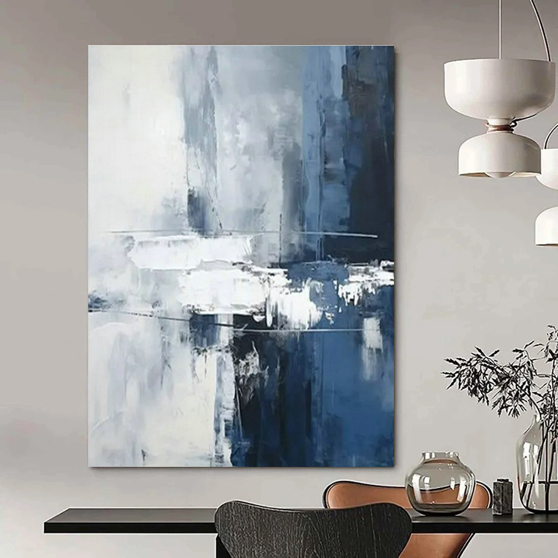 Hand-Crafted Abstract Wall Decor for Cottage Living Room Fireplace Tool Nook & Office Printer Stand Wall DLZ1736