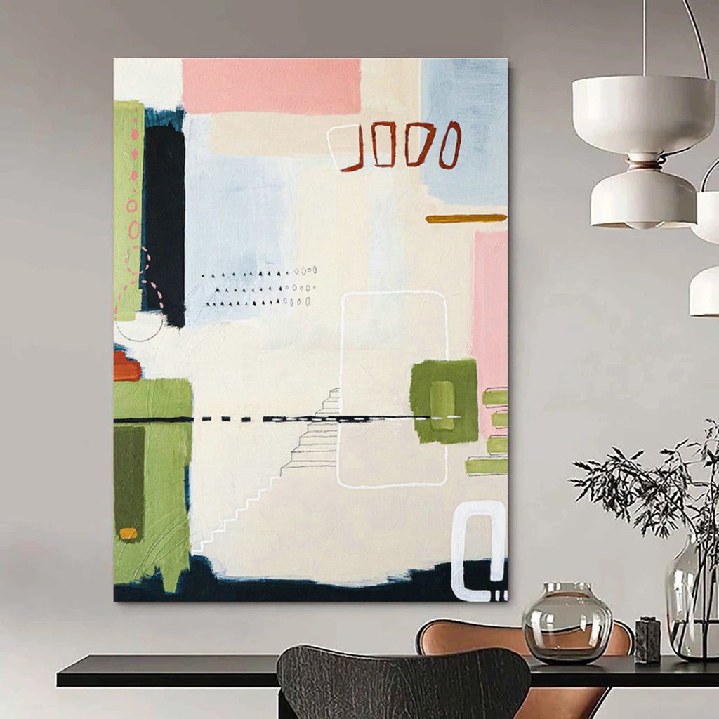 Immense Custom Abstract Wall Hanging for Bedroom & Office DLZ1116