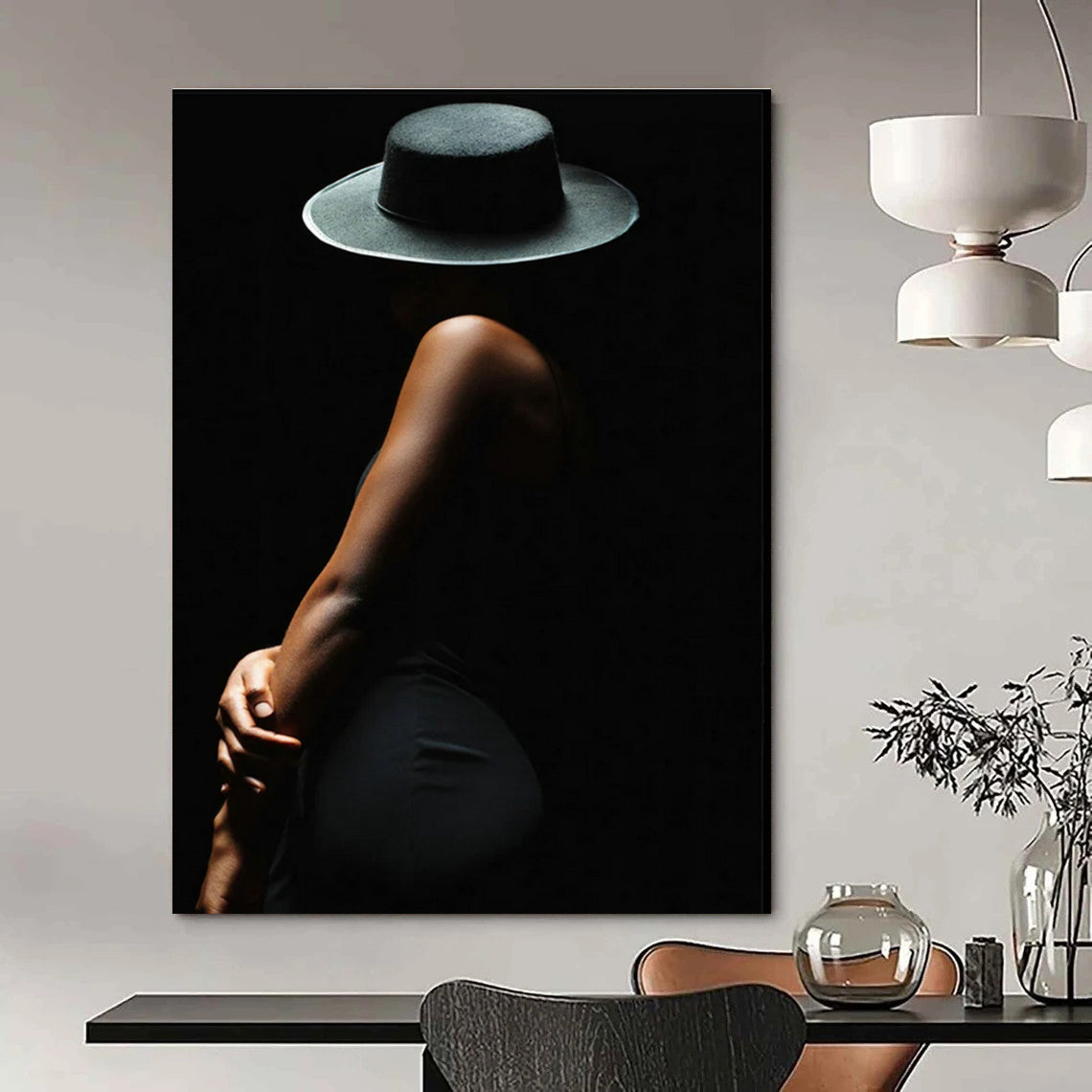 Hand-Painted Abstract Canvas for Living Room & Hallway DLZ2306