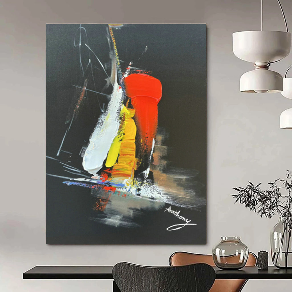 Hand - Painted Custom Abstract Murals for Hallway Archways & Entryway Coat Racks DLZ0826