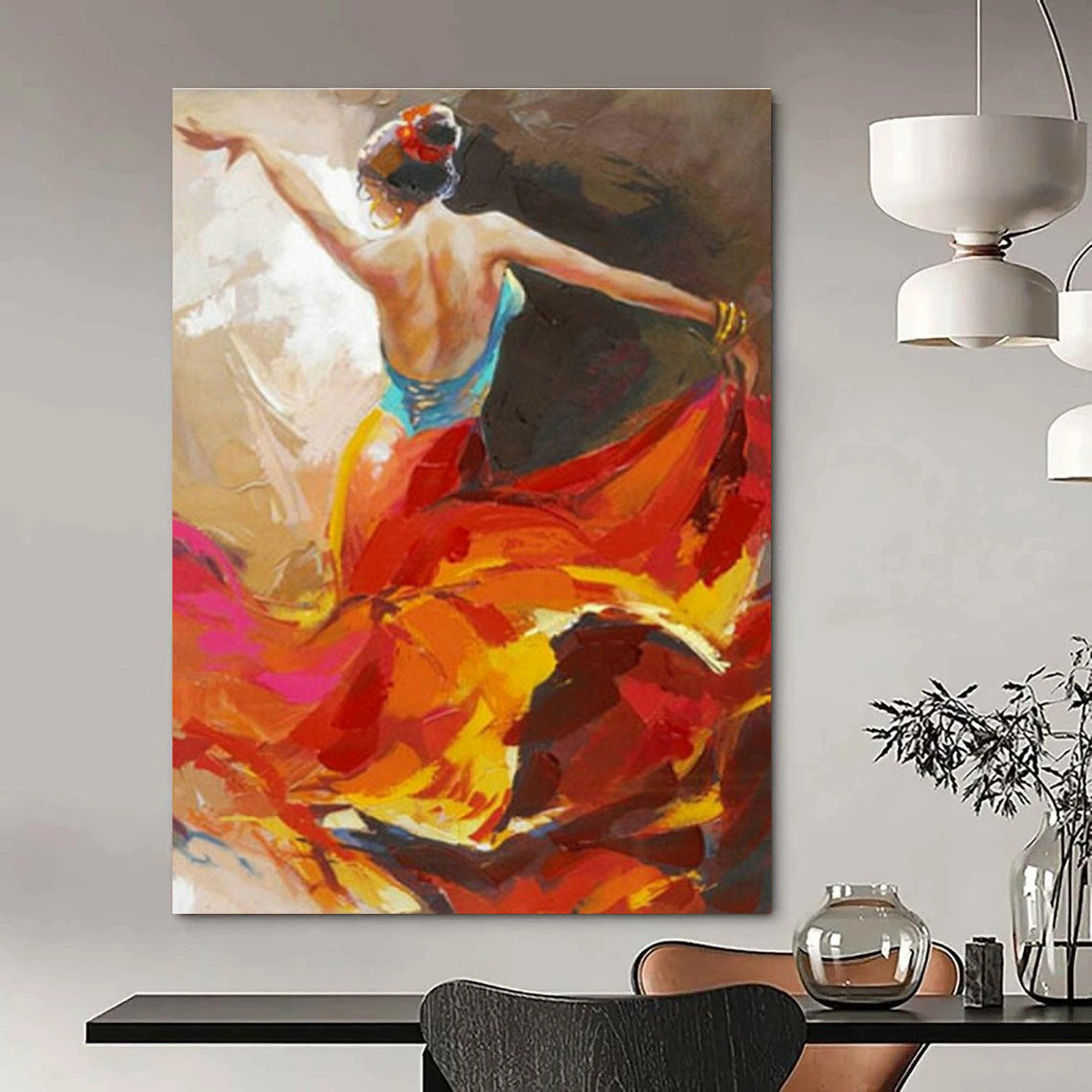 Large Hand Painted Abstract Art for Bedroom & Hallway DLZ2016