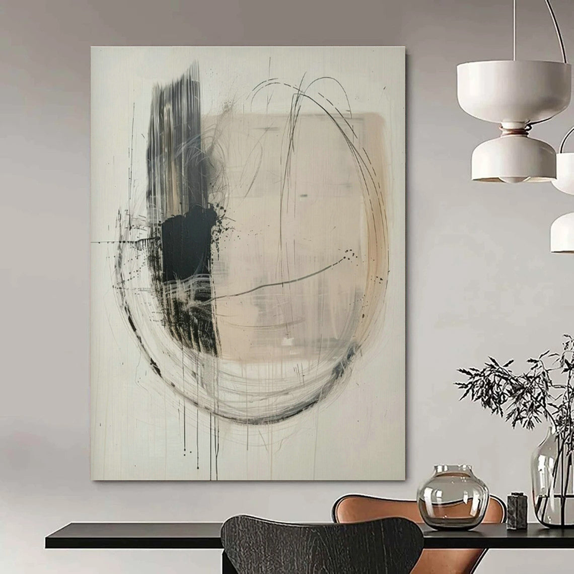 Handmade Abstract Wall Art for Cottage Bedroom and Entryway DLZ1829