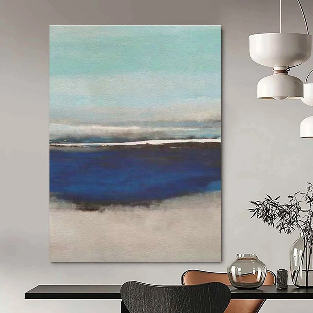 Large Hand - Painted Abstract Canvases for Hallway Staircase Newel Post Spindles & Office Server Room Rack Handles DLZ0933