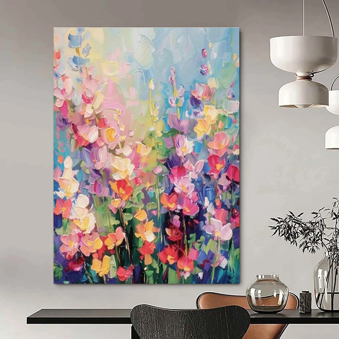 Handmade Abstract Wall Art for Bedroom and Cottage Entryway DLZ1559