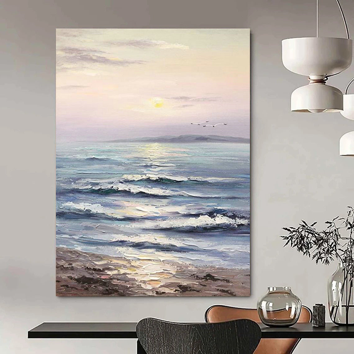 Handmade Abstract Wall Art for Hallway & Cottage Bedroom DLZ2296