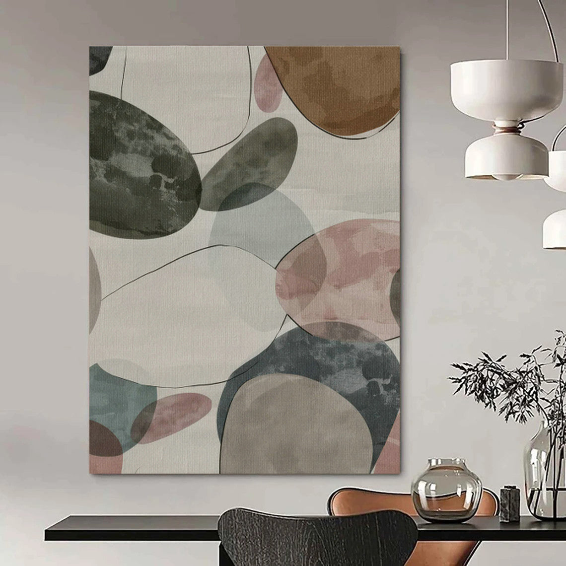 Colossal Tailored Abstract Canvas for Cottage Office & Entryway DLZ1164