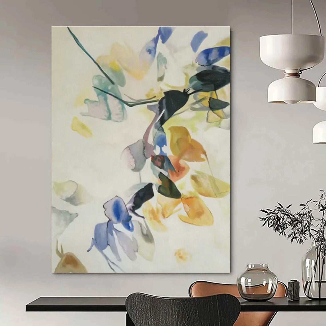 Custom Hand - Painted Abstract Art for Bedroom and Living Room DLZ0750