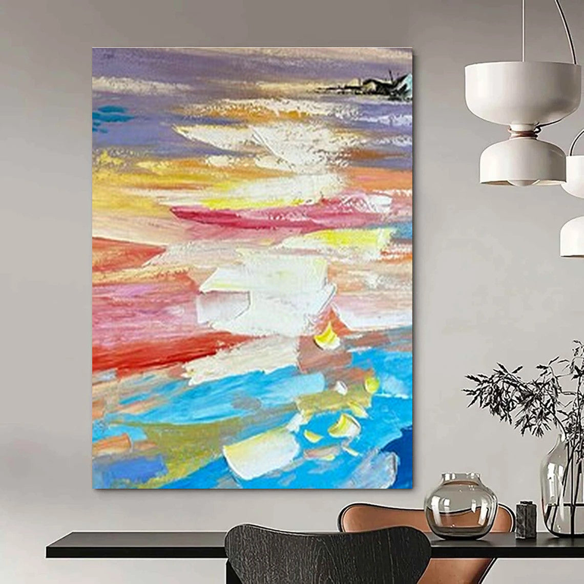 Hand-Crafted Abstract Decor for Bedroom and Cottage Office DLZ1601