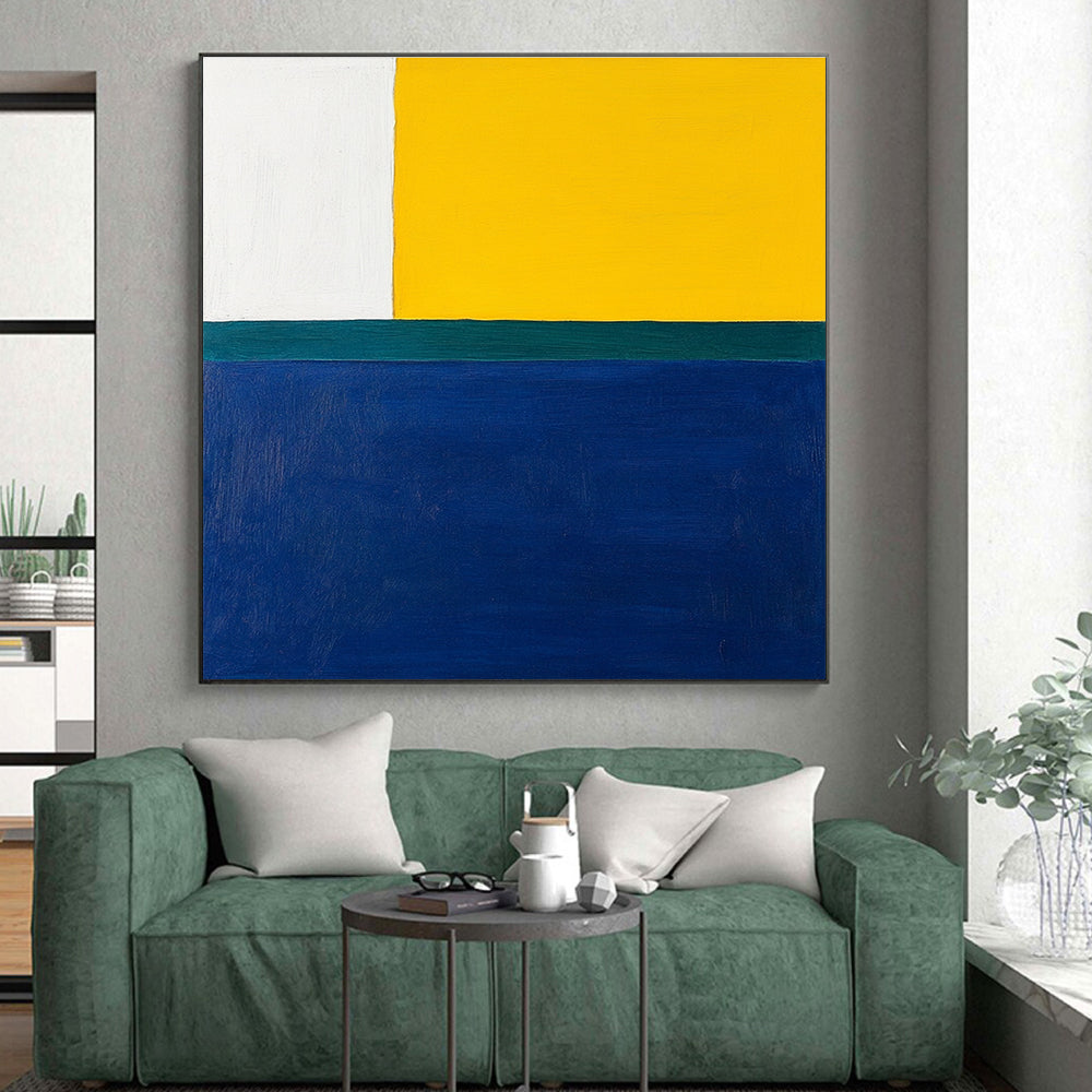 Color Block Abstract Painting with Vibrant Hues GER164