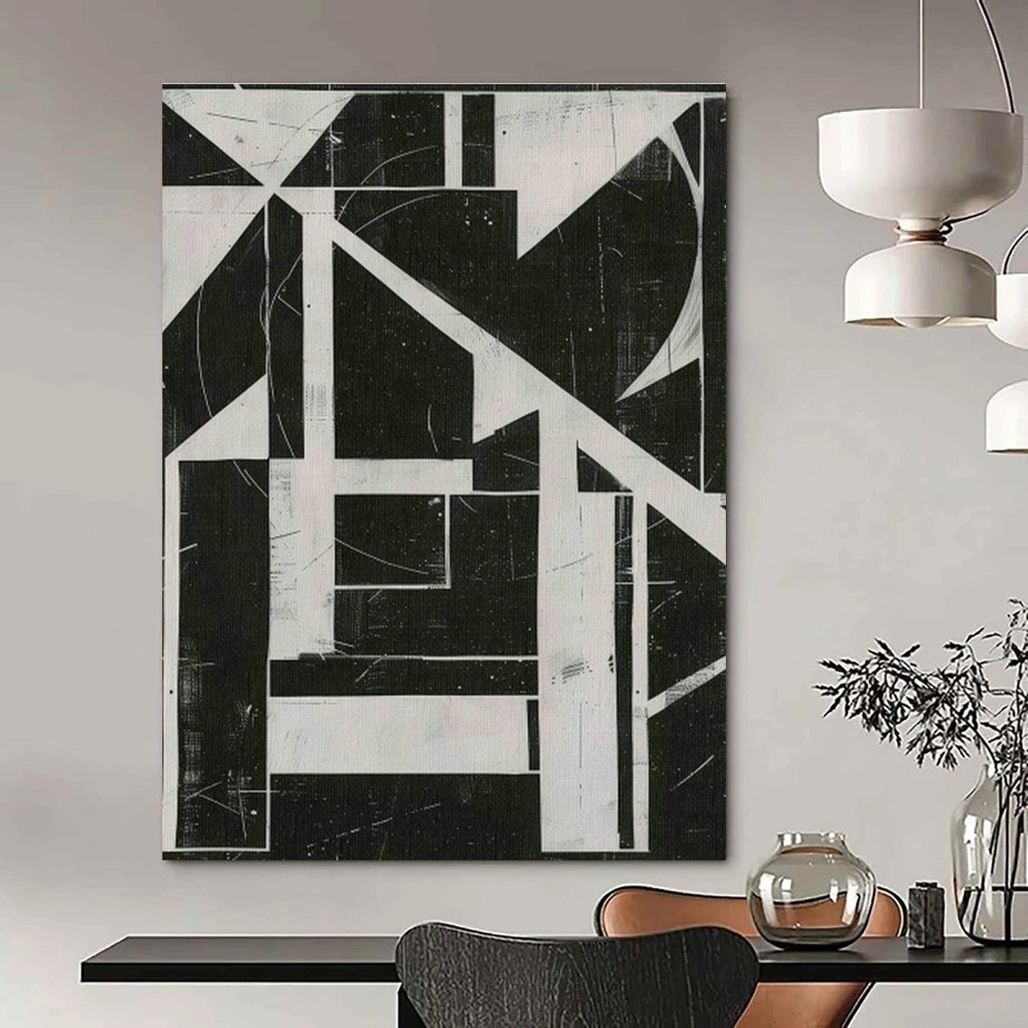 Roomy - Format Custom Hand - Painted Abstracts for Cottage Warmth DLZ0406