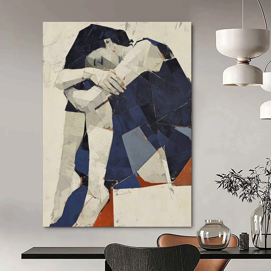 Extra - Large Custom Hand - Painted Abstracts for Cottage Living Room Fire Pits & Bedroom Terraces DLZ0592