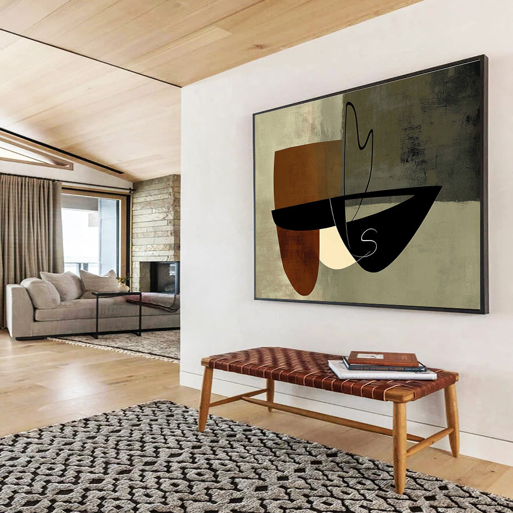 Geometric Abstract Shapes Painting DYP075