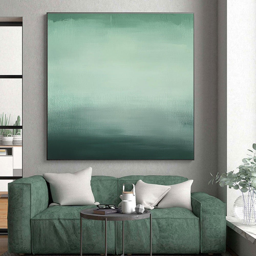 Gradient Green Hues Abstract Painting GER871
