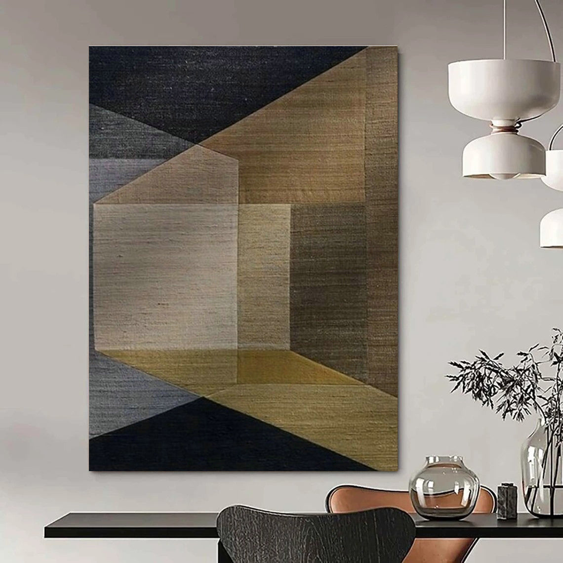 Large Custom Handmade Abstract Painting for Living Room and Cottage Office DLZ1522
