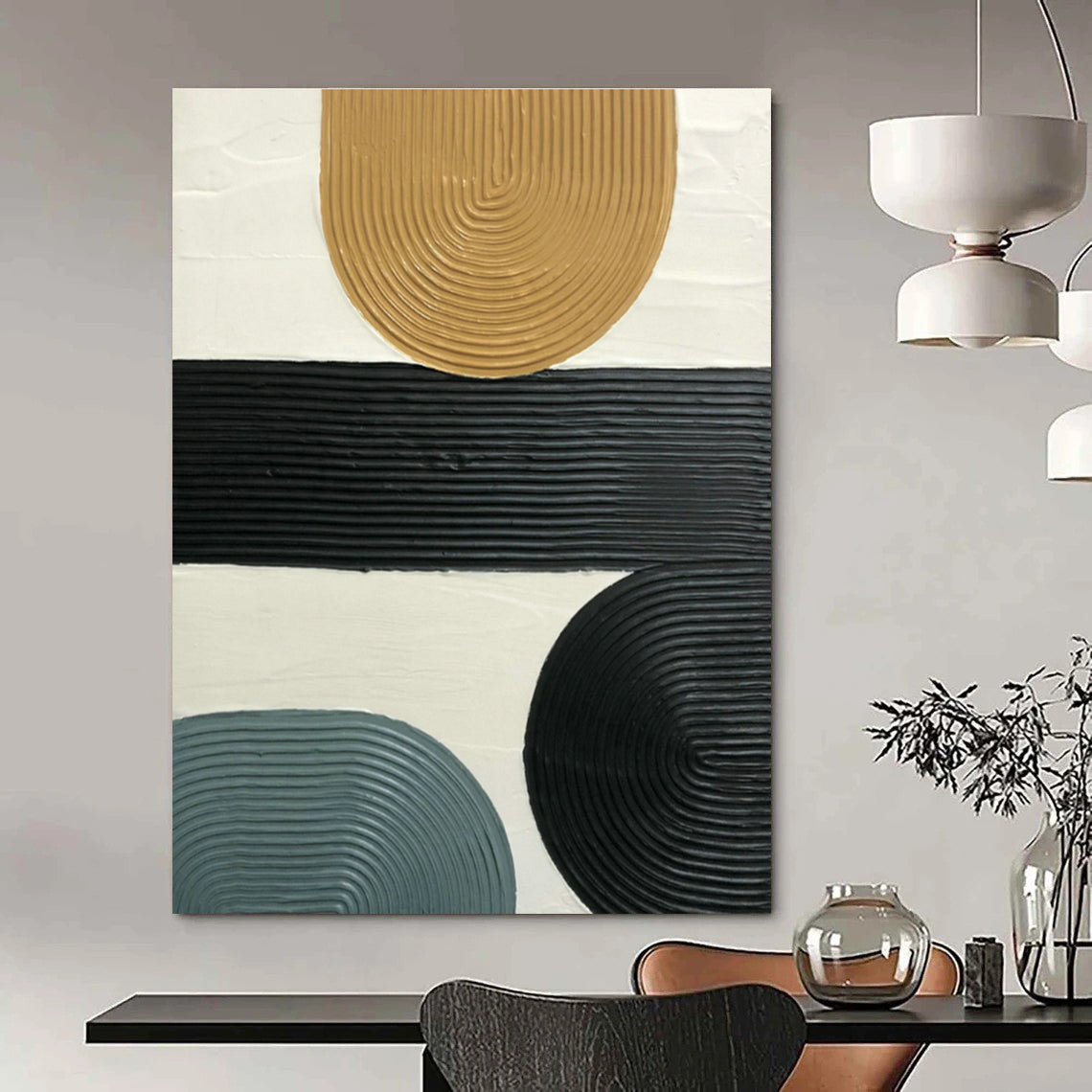 Custom Extra Large Abstract Canvas for Living Room & Dining Room DLZ1184