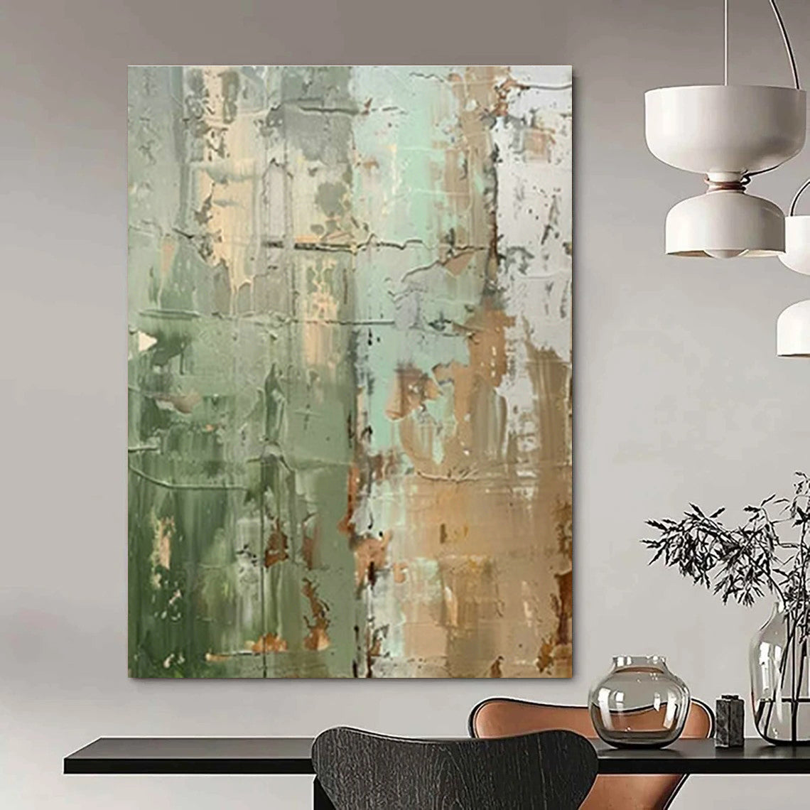 Hand-Crafted Abstract Decor for Cottage Dining Room Fruit Bowl Table Wall & Entryway Mail Sorter Wall DLZ1741