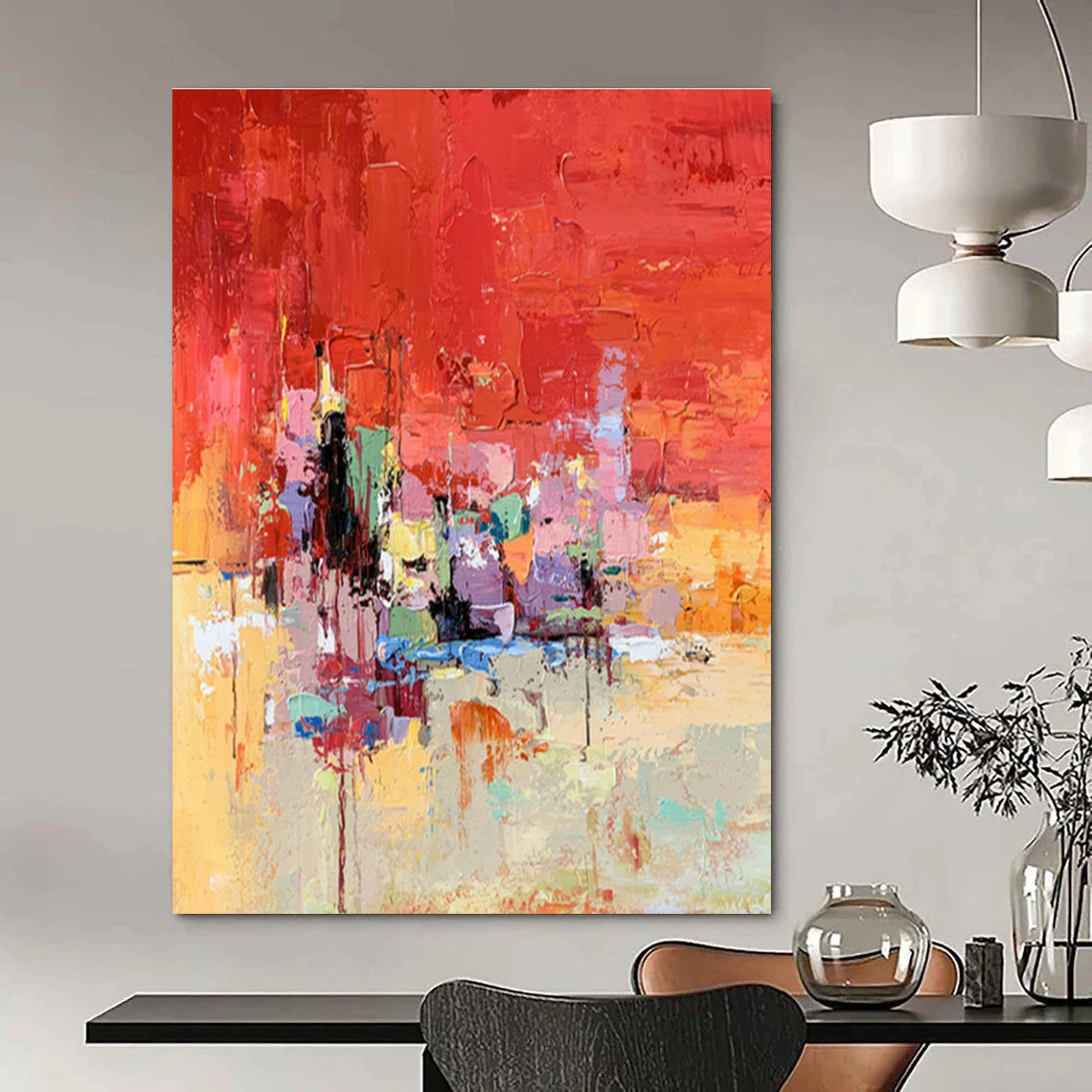 Stupendous, Scent - Infused Custom Abstract Paintings for Living Room Sensation DLZ0466