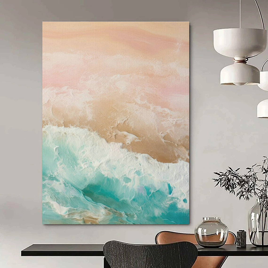 Hand-Crafted Abstract Decor for Living Room and Cottage Hallway DLZ1631