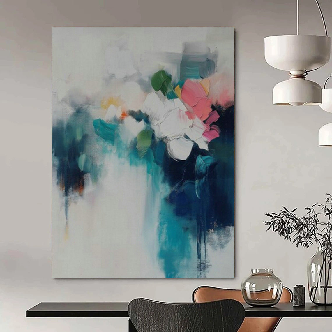 Colossal Bespoke Hand Painted Abstract Wall Art for Cottages & Bedroom DLZ2091