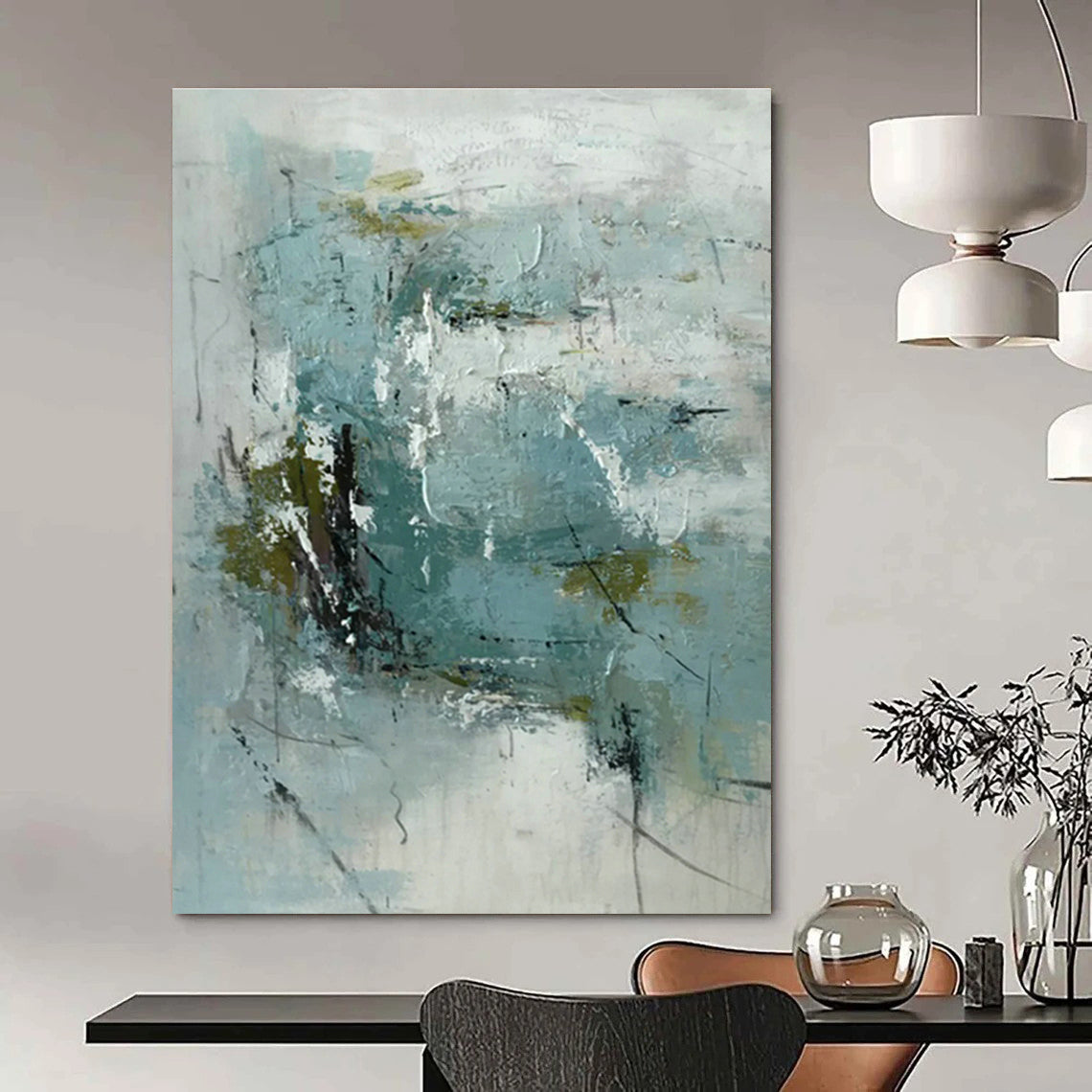 Hand - Painted Custom Abstract Paintings for Bedroom & Dining Room DLZ0558