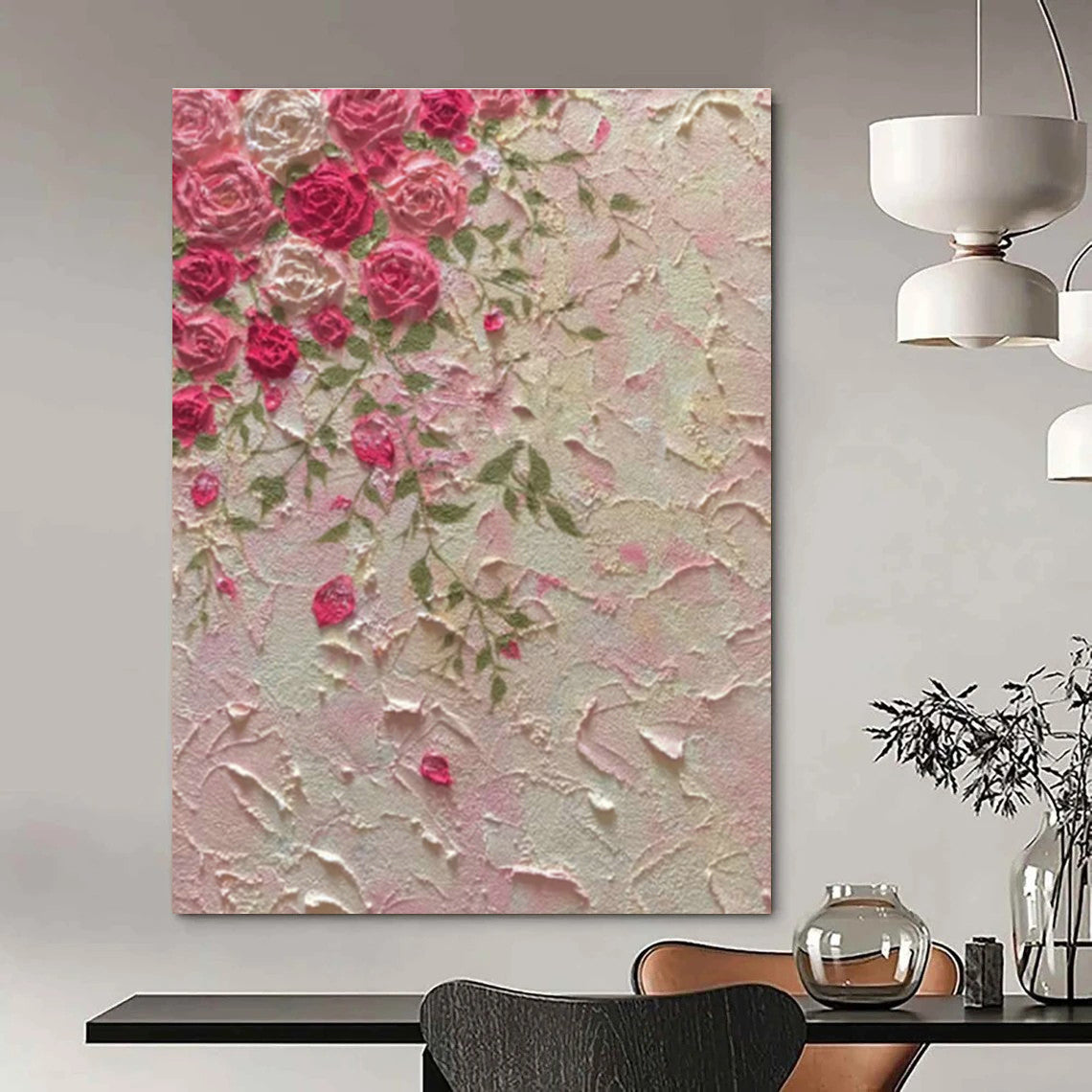 Custom - Designed Hand - Painted Abstract Art for Cottage Office Loft Areas & Bedroom Attic Storage Spaces DLZ0603