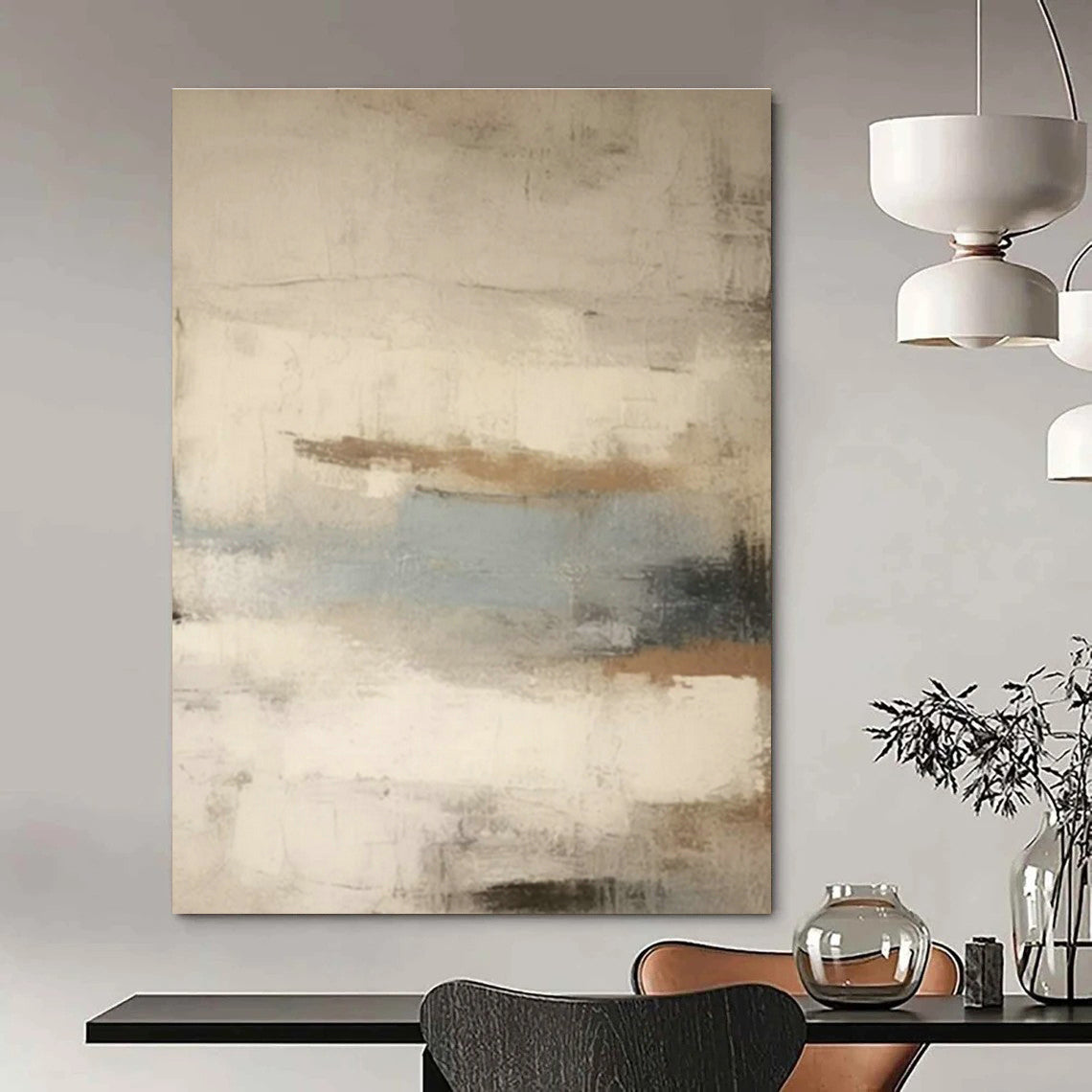 Original Handmade Abstract Canvas for Bedroom and Cottage Hallway DLZ1575