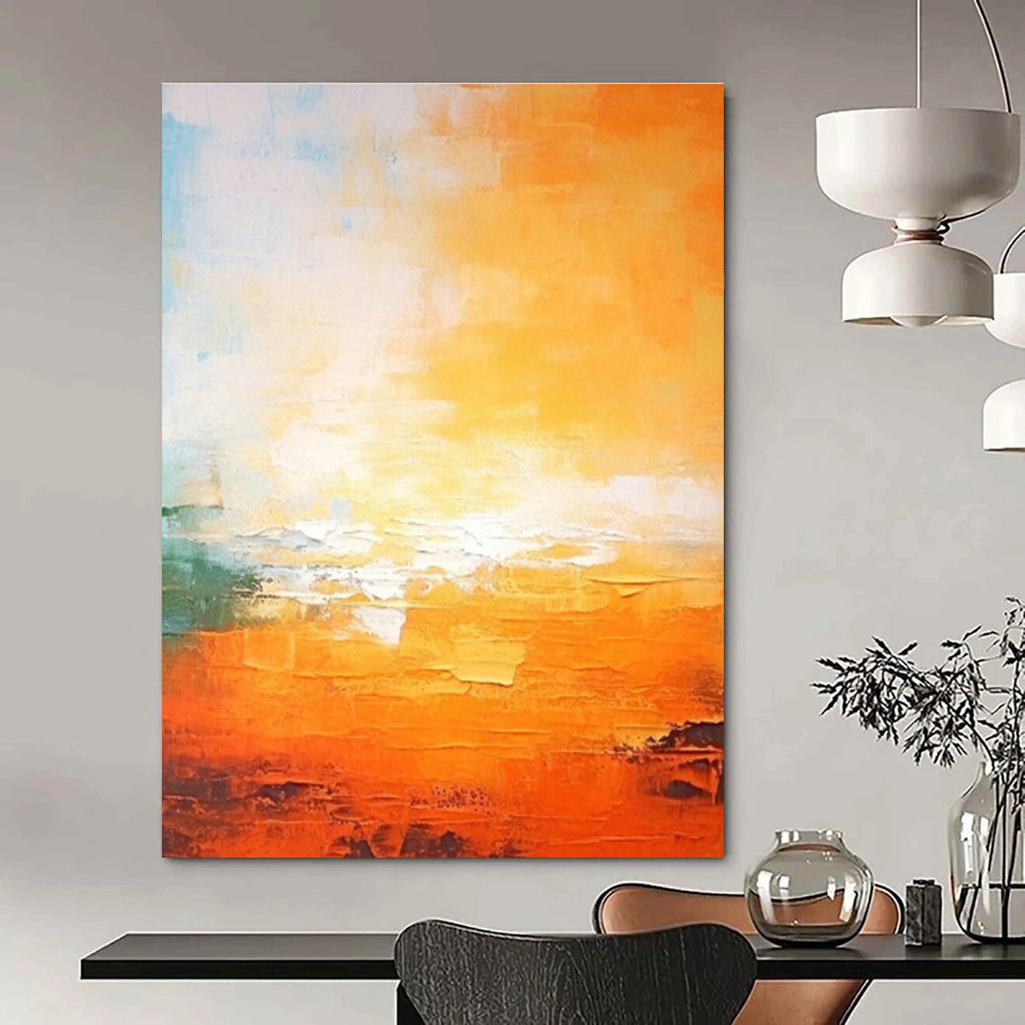 Titanic - Sized Hand - Painted Abstract Canvases for Bedroom Walk - in Closets & Office Utility Rooms DLZ0741