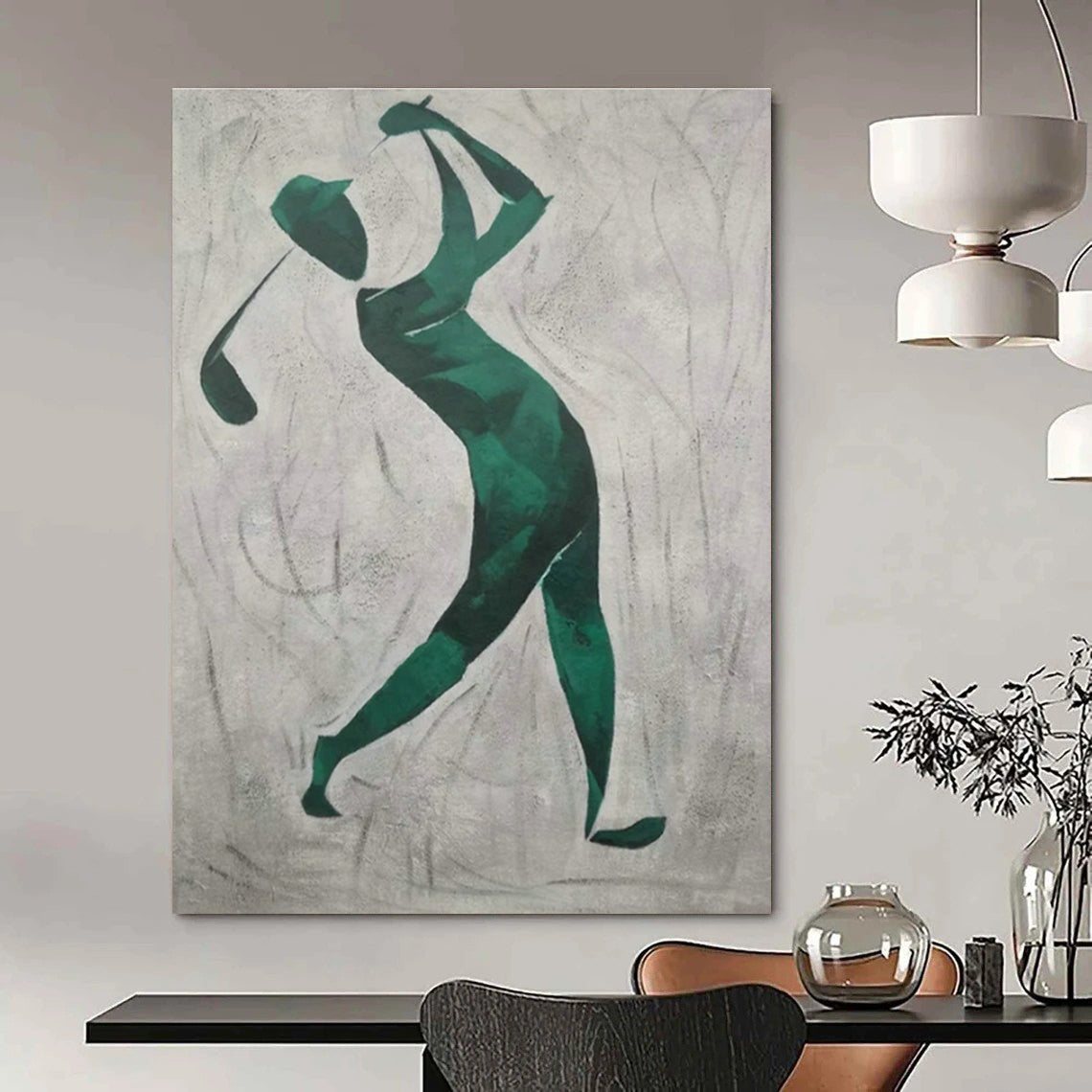 Custom Hand-Painted Abstract Painting for Cottage Living Room Candle Holder Tray Wall & Bedroom Incense Stick Holder Niche DLZ1784