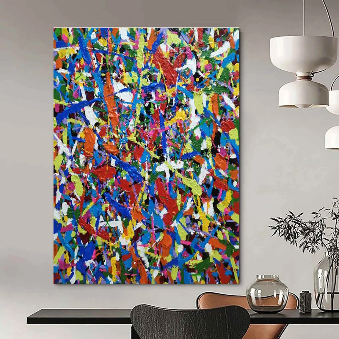 Colossal Custom - Made Abstract Canvas for Dining Room & Hallway DLZ2266