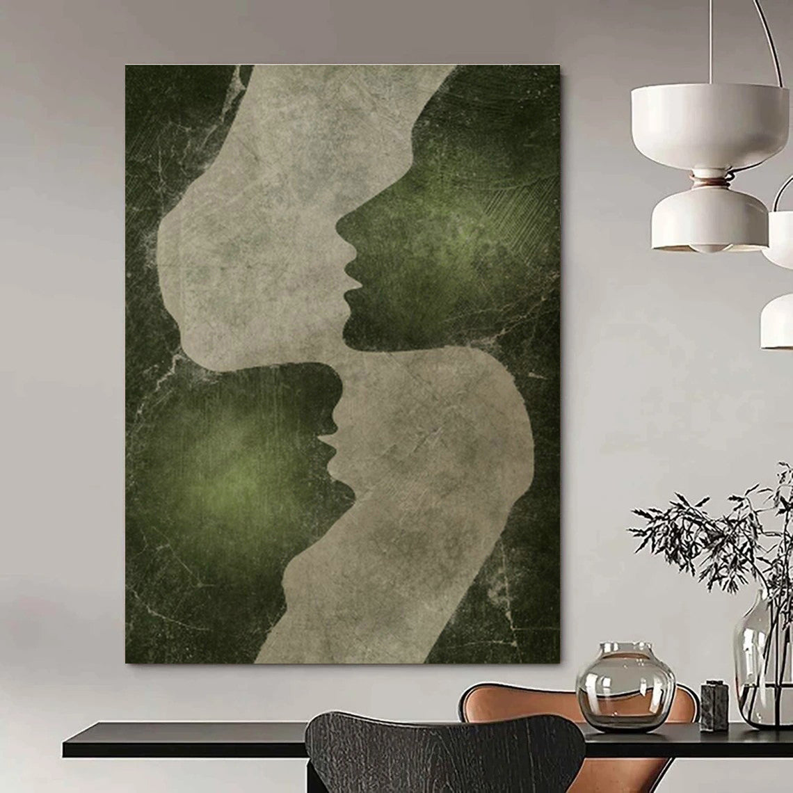 Extra - Large Hand - Painted Abstract Art Tiles for Cottage Dining Room & Office DLZ1375