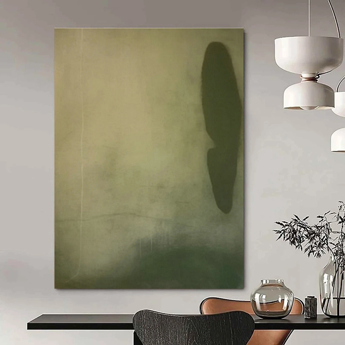 Oversized Abstract Paintings for Living Room Entertainment Center Remote Control Drawers & Office Copy Room Paper Tray Dividers DLZ0903