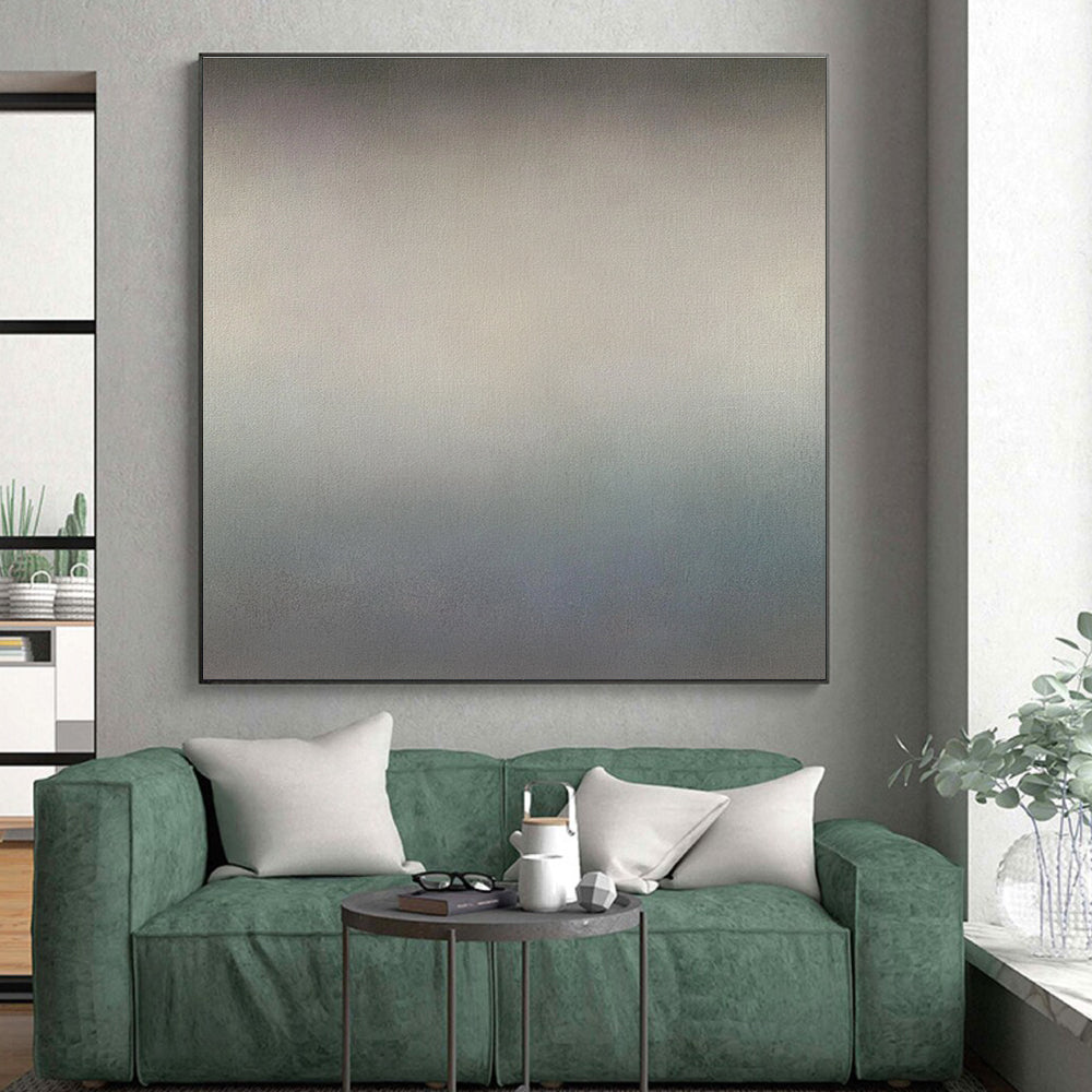 Gradient Gray Minimalist Abstract Painting GER283
