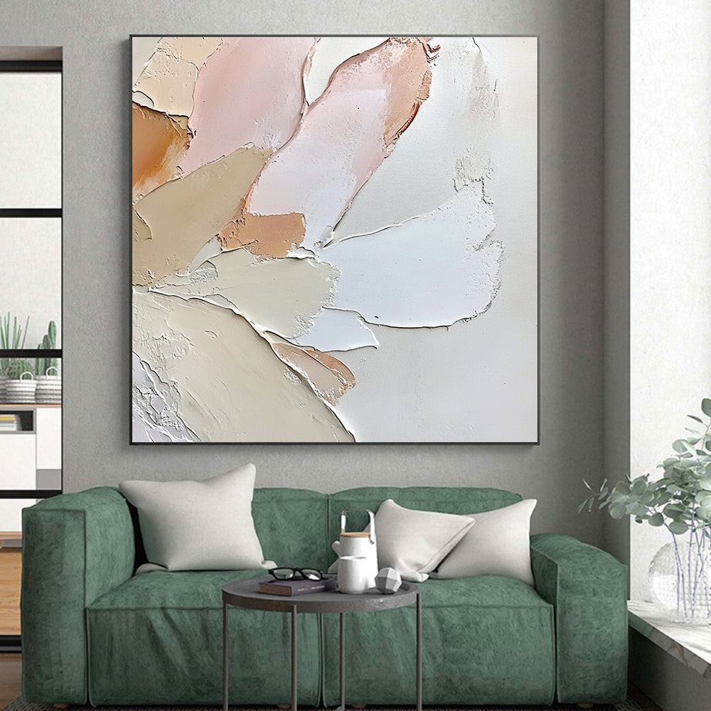 Pastel Textured Abstract Painting with Soft Layers GER404