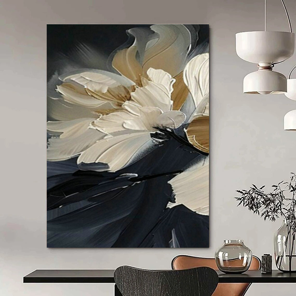 Large Customizable Handmade Abstract Wall Decor for Living Room Console Table Backdrop Wall and Bedroom Dresser Mirror Wall DLZ1994