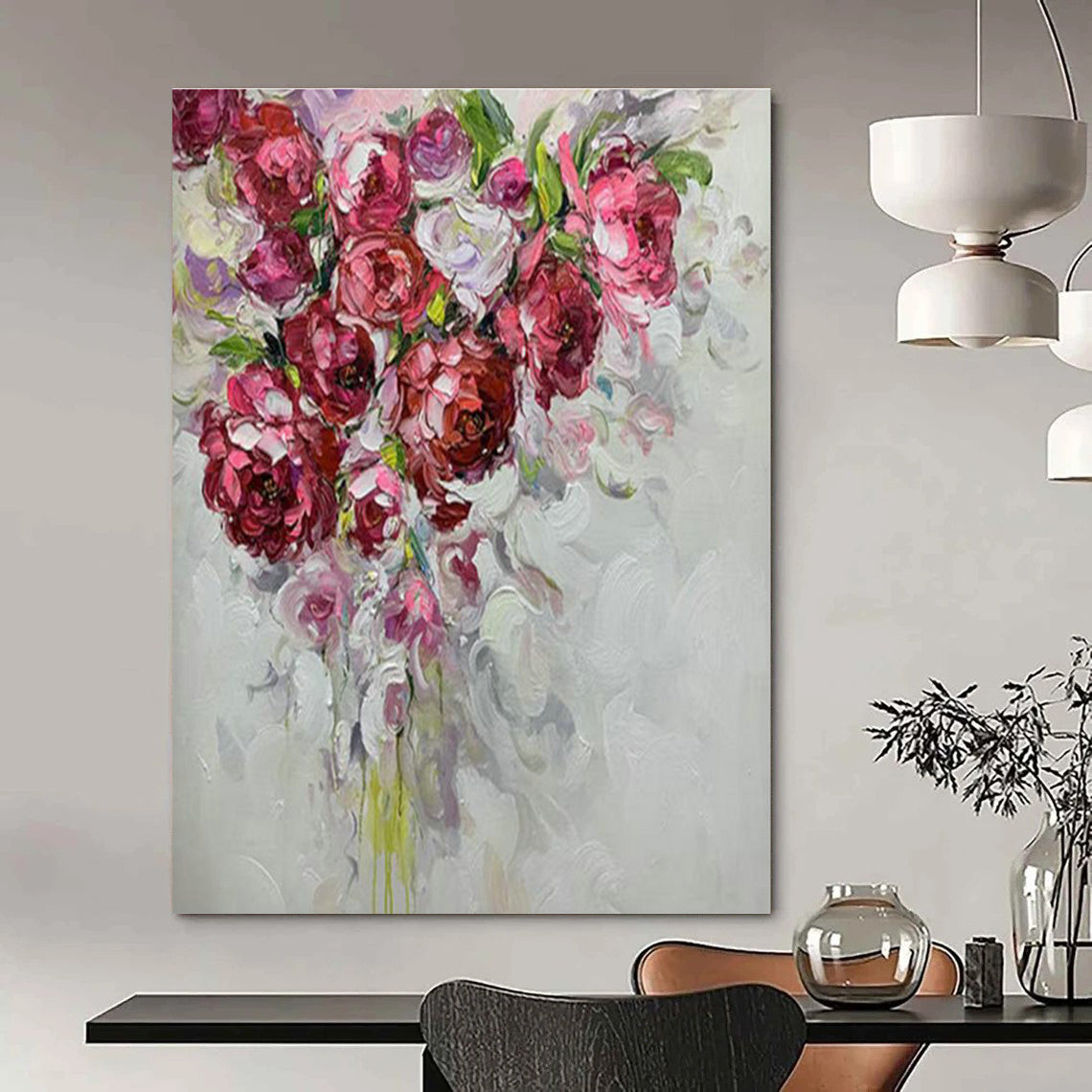 XX - Large Personalized Handmade Abstract Painting for Bedroom and Hallway DLZ2164