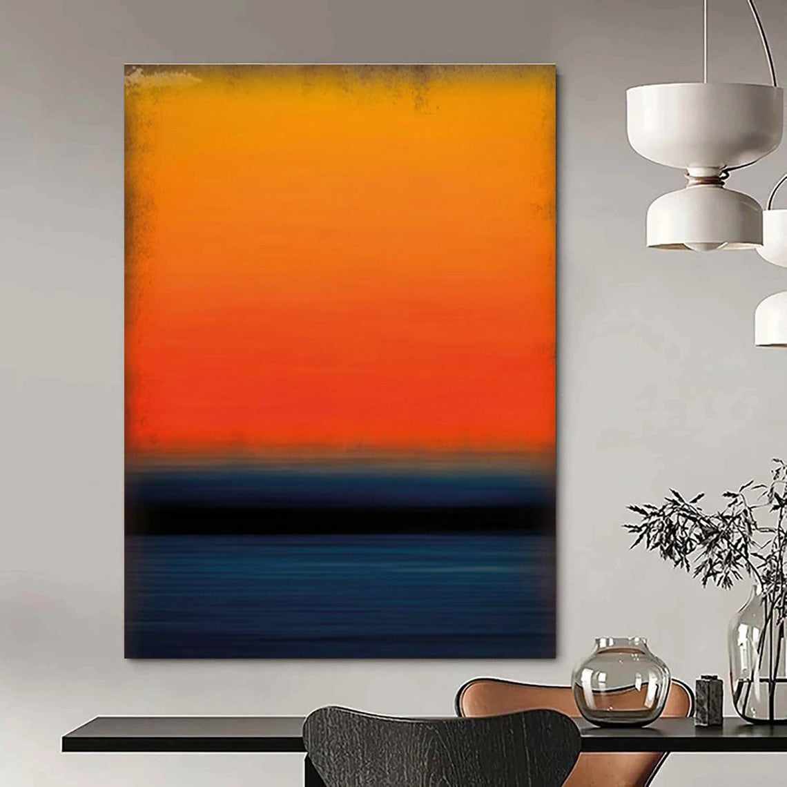Vast Custom-Crafted Handmade Abstract Painting for Living Room & Office DLZ2092