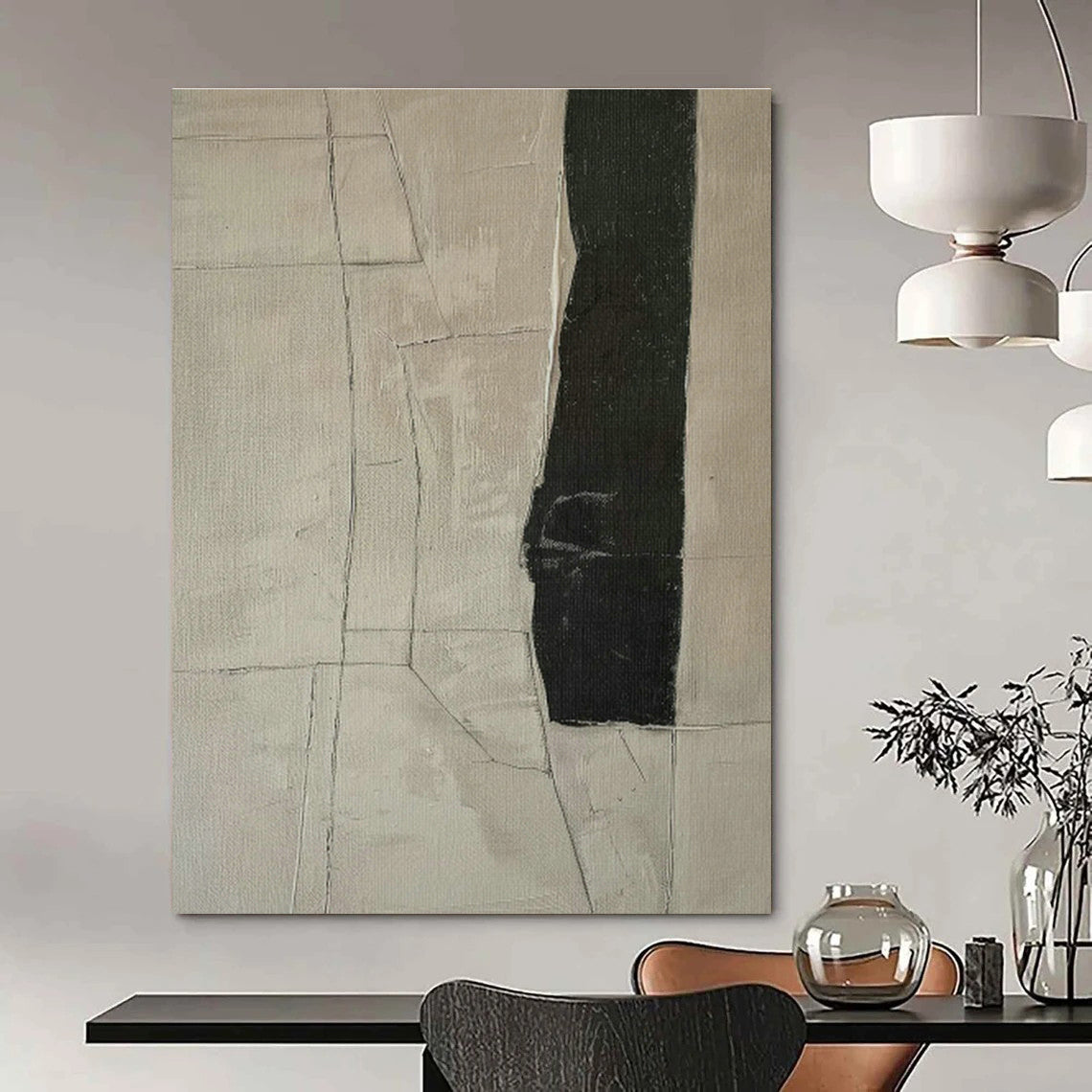 Vast Hand-Painted Abstract Artwork for Hallway & Living Room DLZ1165