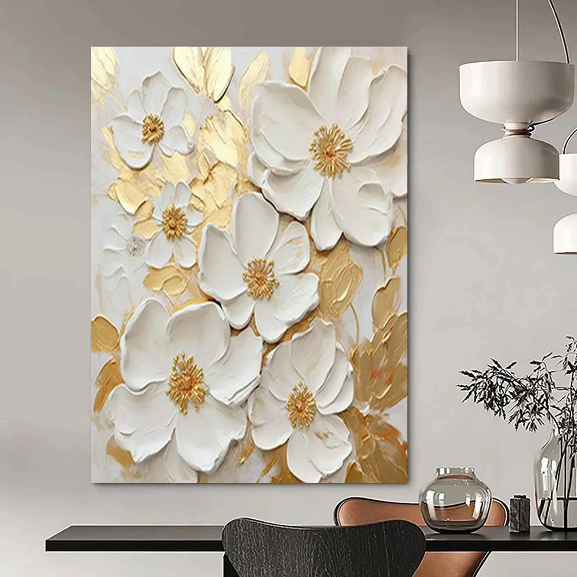 Handmade Abstract Art for Office and Cottage Entryway DLZ1503